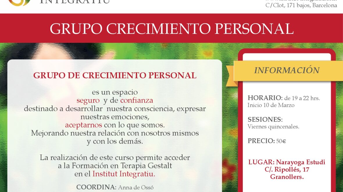 GRUPO DE CRECIMIENTO PERSONAL